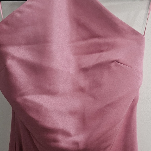 Dynamite Halter Satin Maxi Dress - XXS - Picture 6 of 16